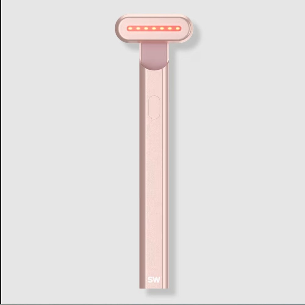 NEW Solawave 4-in-1 Skincare Wand LED Tool in Rose Gold